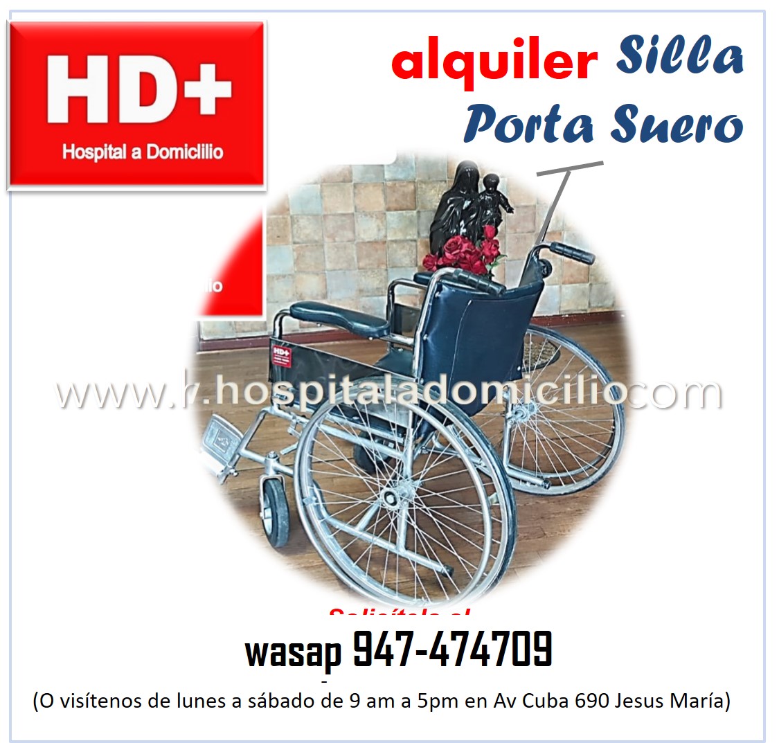 ALQUILER SILLA de RUEDAS con PORTASUERO