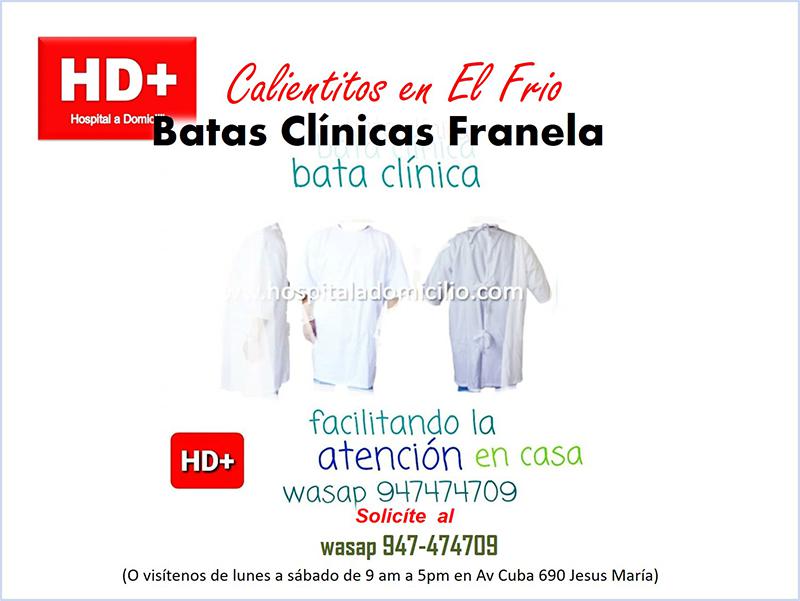 Bata Clínica para Paciente Postrado Franela