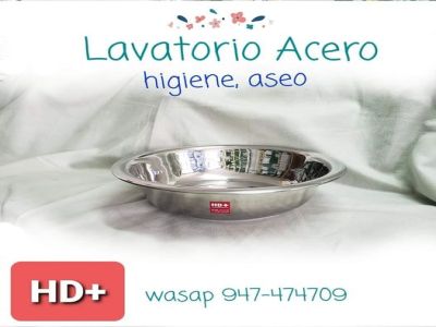 LAVATORIO ACERO PARA  BAÑOS DE ASIENTO