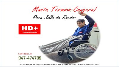 Manta Termica Canguro para Silla de Ruedas